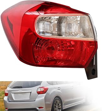 Tail Light Assembly for 2012-2016 Subaru Impreza/2013-2015 XV Crosstrek Driver Side Rear Tail Lamp Automotive Tail Light Assemblies Left/LH