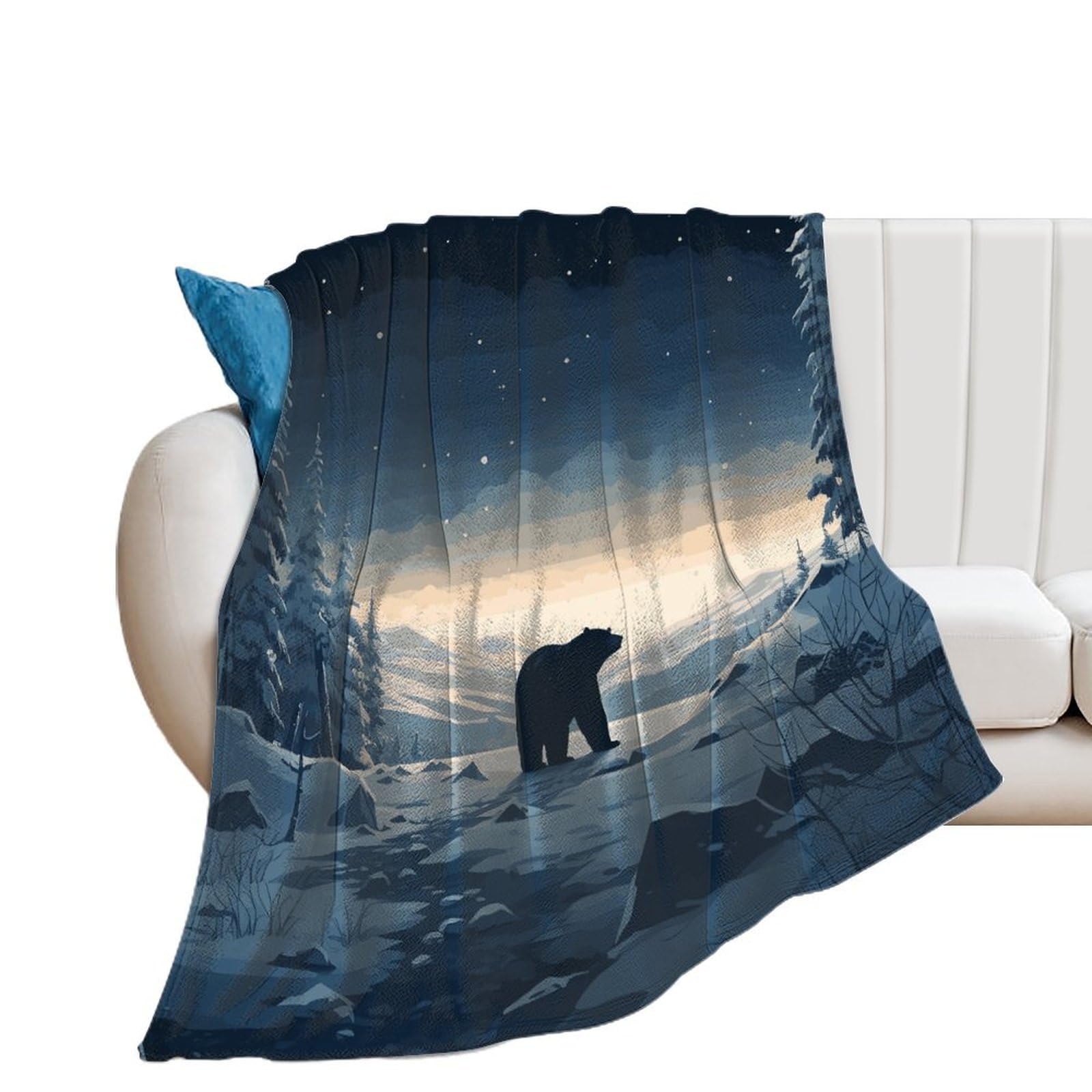 Couverture flanelle confortable microfibre pour éliminer les nuits froides