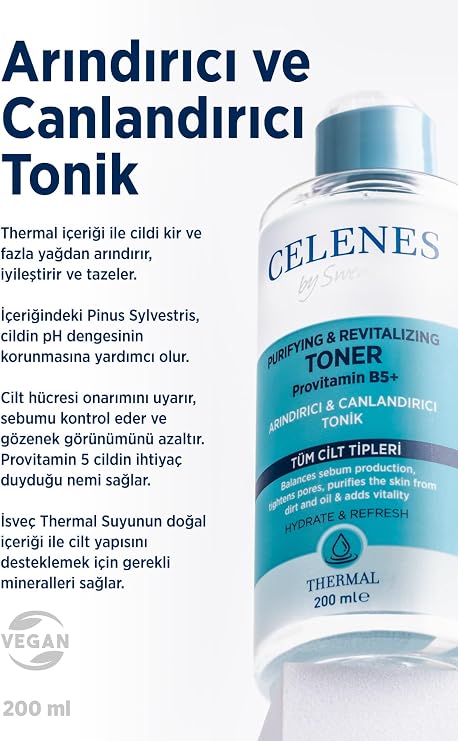 Celenes Thermal Arındırıcı & Canlandırıcı Tonik, 200ml
