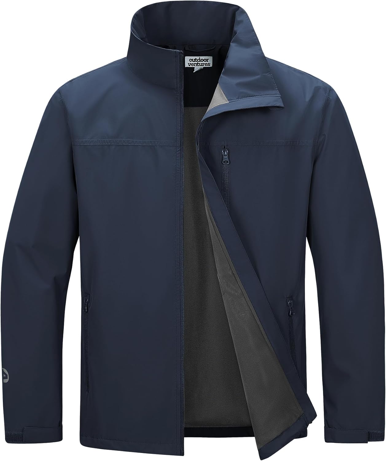 Outdoor Ventures Men's Lightweight Jackets Waterproof Rain Shell Jackets with Velvet Lined Windbreaker for Outdoor Sports - Image 6