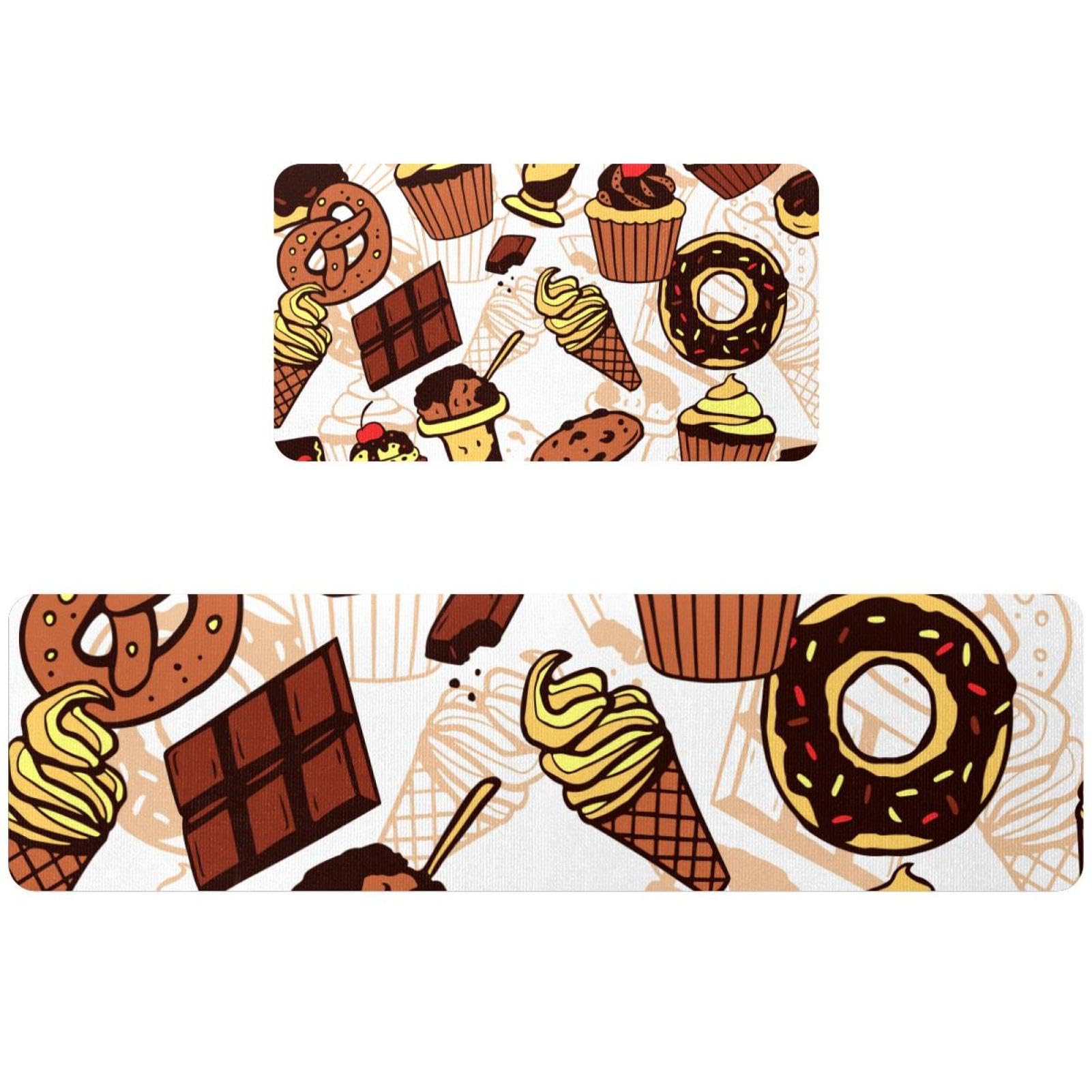 Tapetes de cocina antideslizantes con diseño de repostería para dar vida a tu hogar