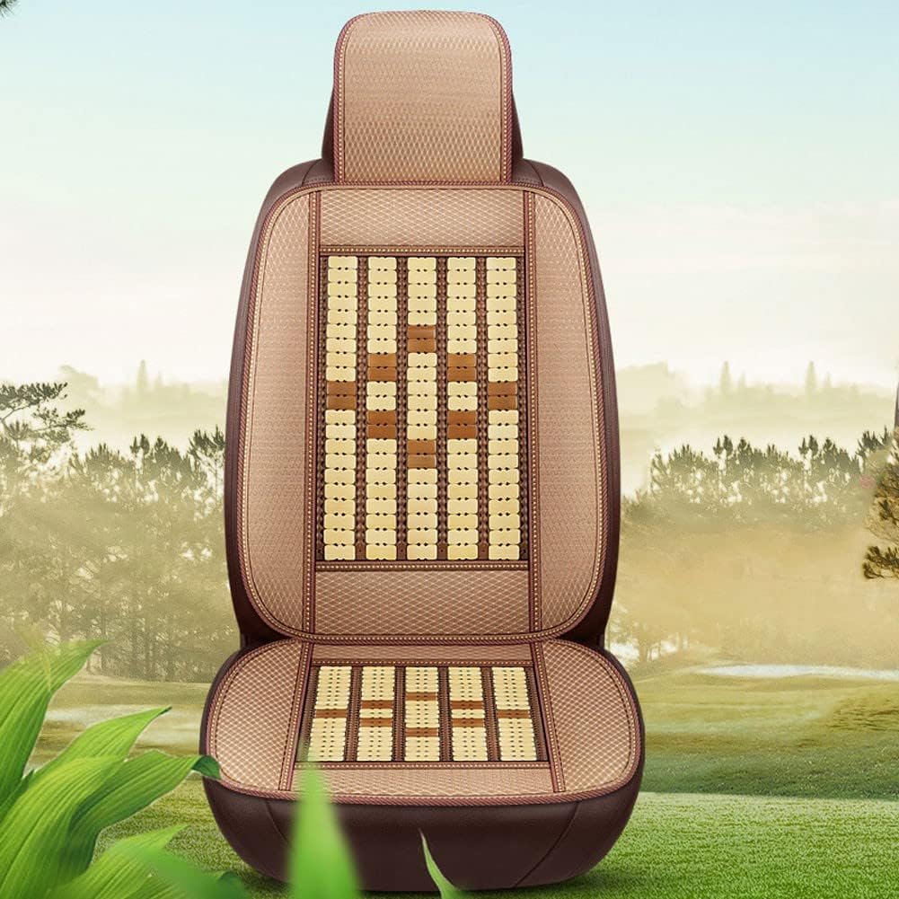 HYQHYX car seat Cushions for Driving Car seat Cushion, Summer Non-Slip Comfortable Decompression Heat Dissipation Bamboo Sheet Cooling pad, Suitable for Various Models(Color:2,Size:)