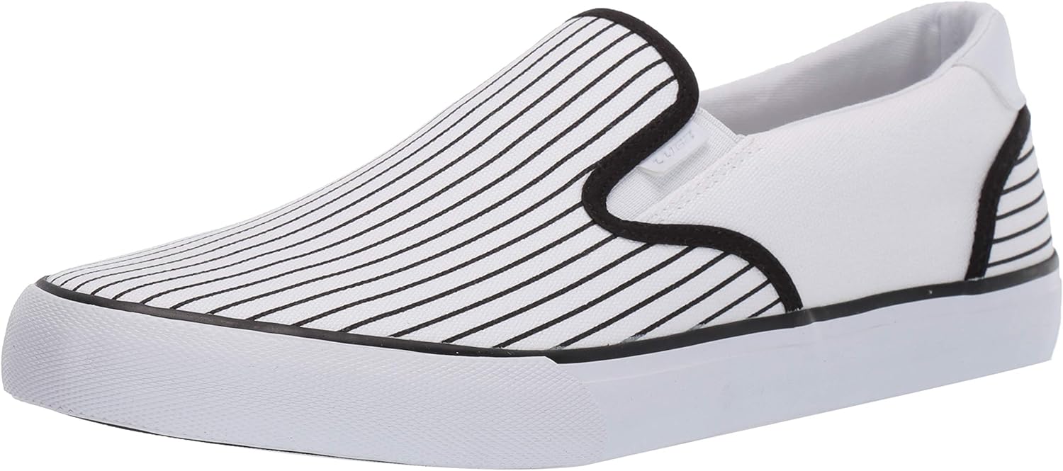 Lugz Men's Clipper DLX Sneaker 12 White/Black/White