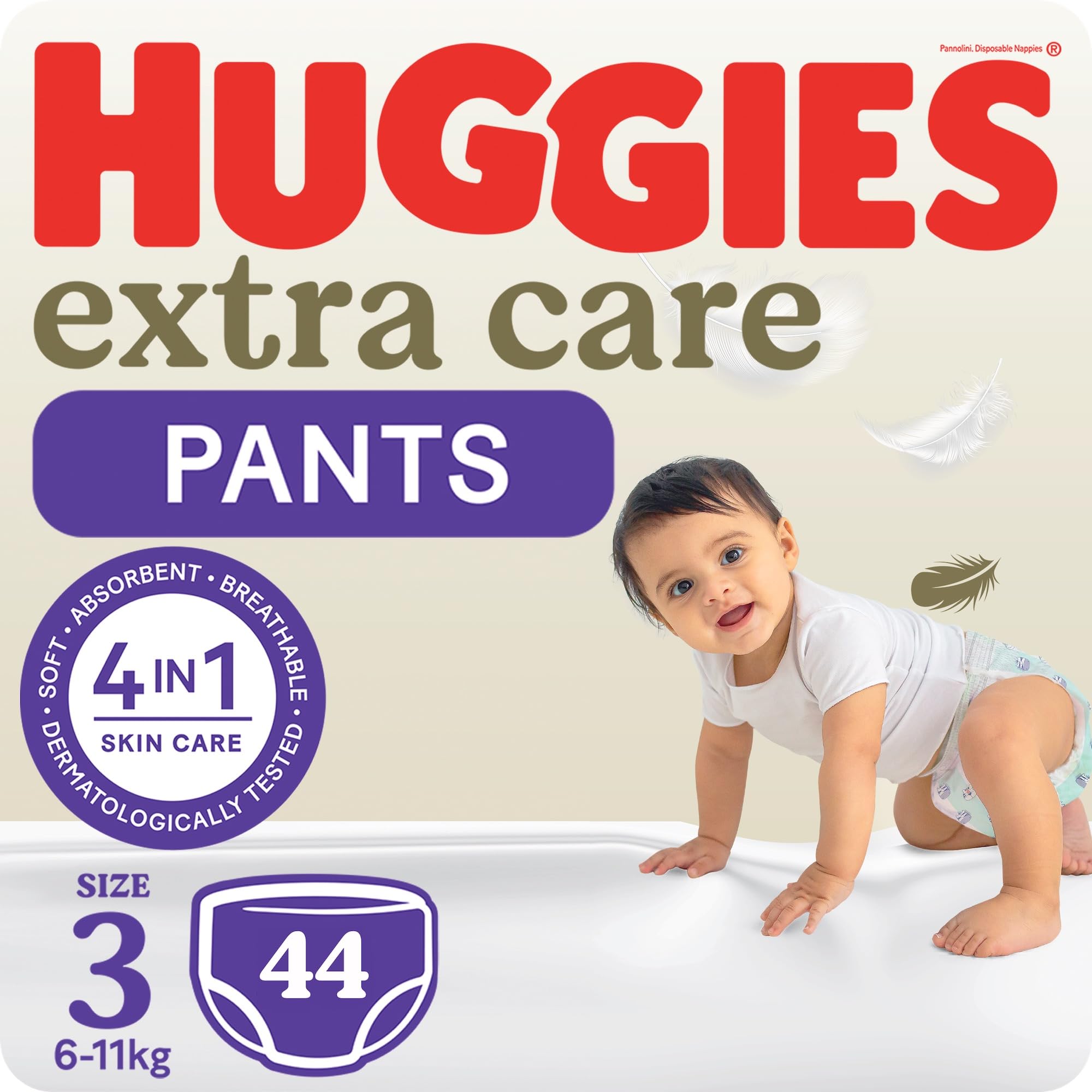Extra Care Culottes, Size 3, 6-11 kg, 44 Diaper Pants
