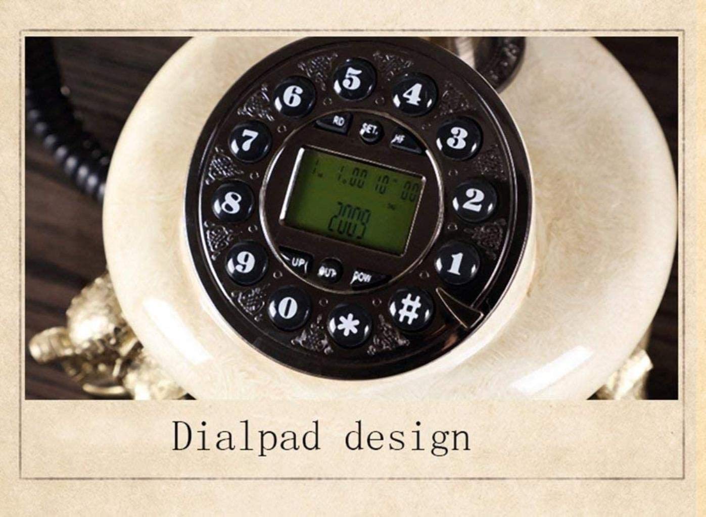 Tradycyjny telefon, Europejski retro Telefon biurowy przewodowy Domowy stacjonarny