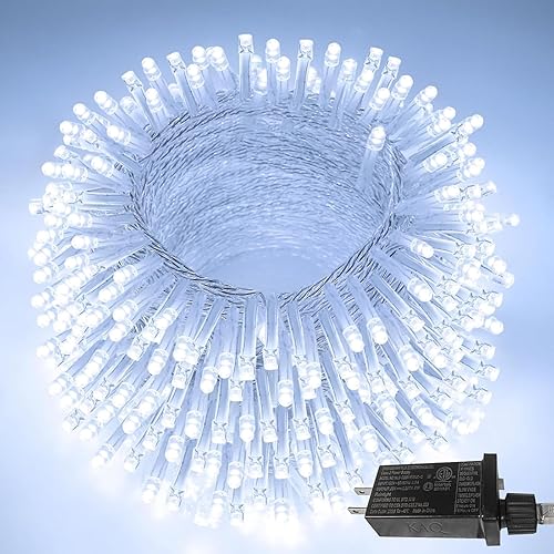 Miniatura 26 de Guirnalda de 240 luces LED multicolor de 88 pies para interiores y exteriores, luces conectables para árbol de Navidad, impermeables, 8 modos con