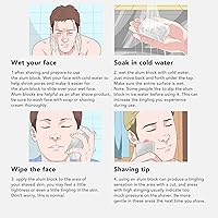 Vista 3 de Bloque de piedra de alumbre, piedra portátil para después del afeitado