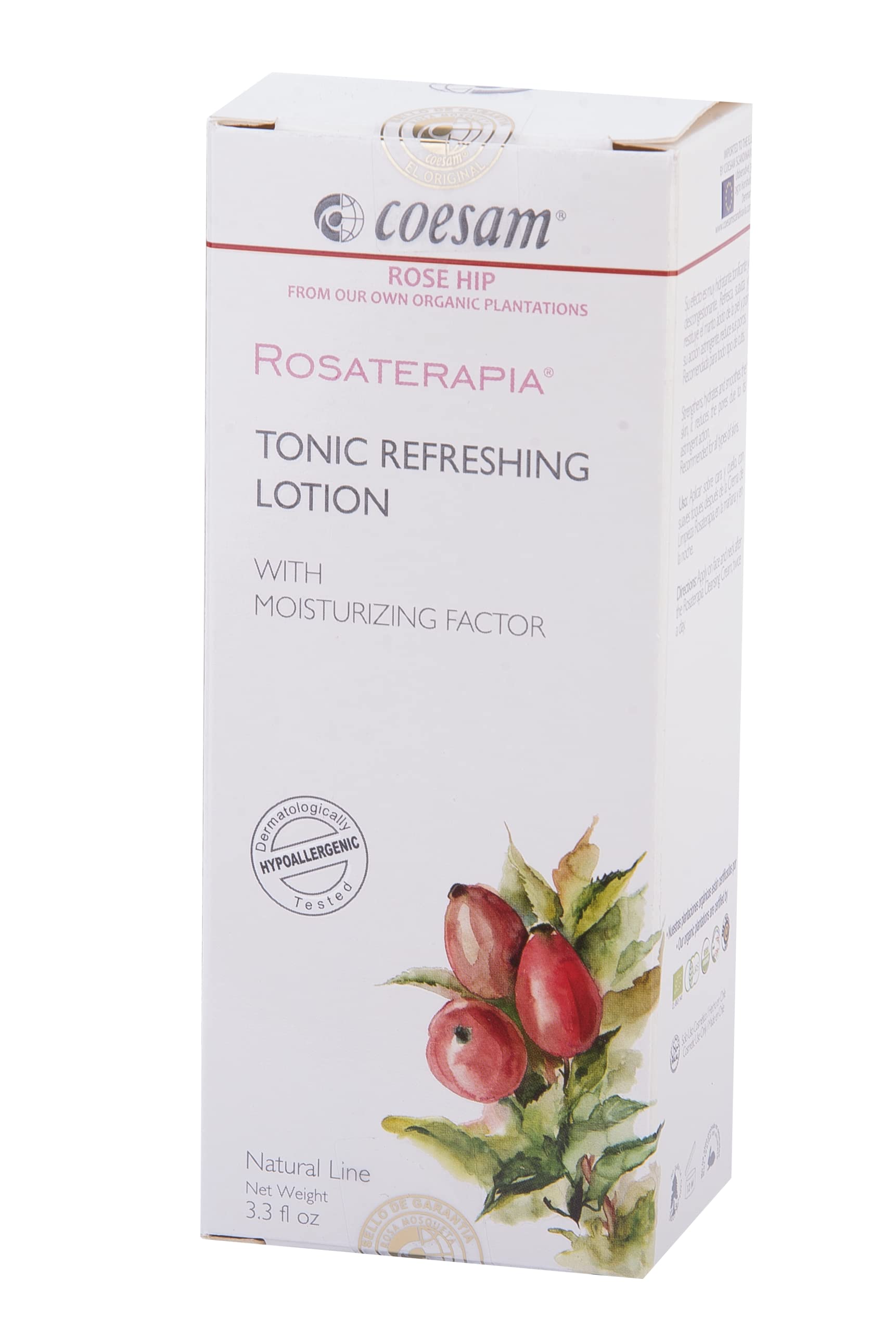 Coesam Tonic Refreshing Lotion with Natural Moisturizing Factor & Rose Hip Oil [ Chilean Rosehip]