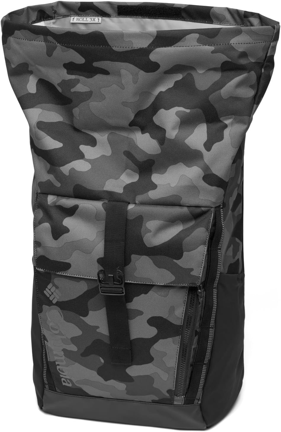 Columbia Unisex Convey II 27L Rolltop Backpack, Black Mod Camo, One Size