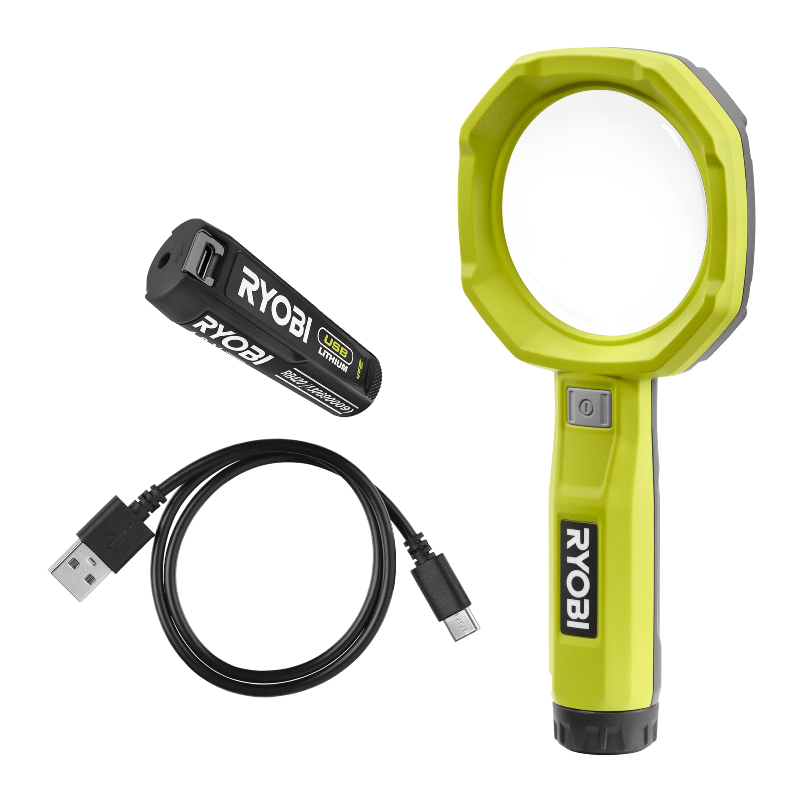 Amazon.com: RYOBI - Illuminated Magnifying Glass 4V USB Lithium