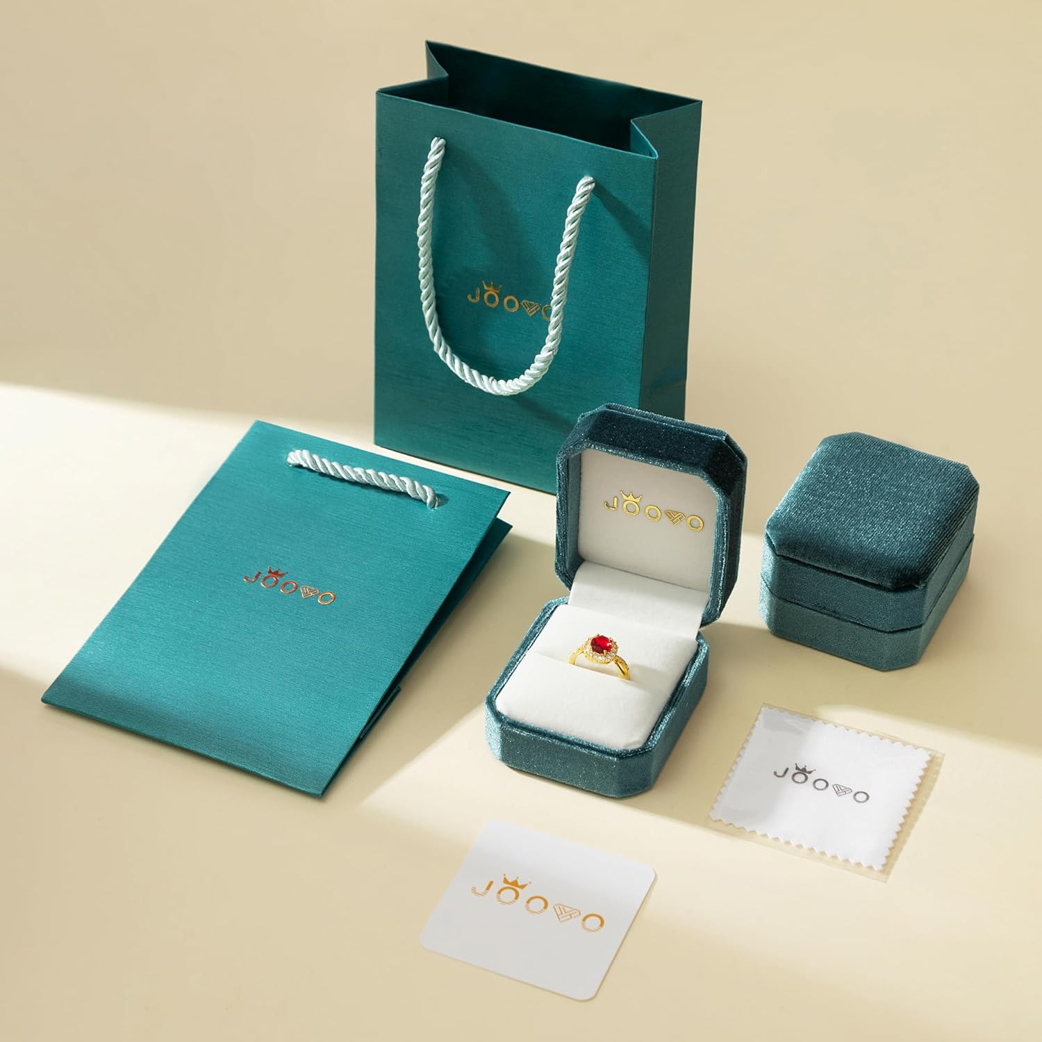 2CT Kite Cut Gemstone Engagement Ring Set for Women 10K 14K 18K Gold Triple Moon Custom Wedding Band Gemstone Art Deco Ring Jewelry for Anniversary Christmas Free Engrave - Image 7