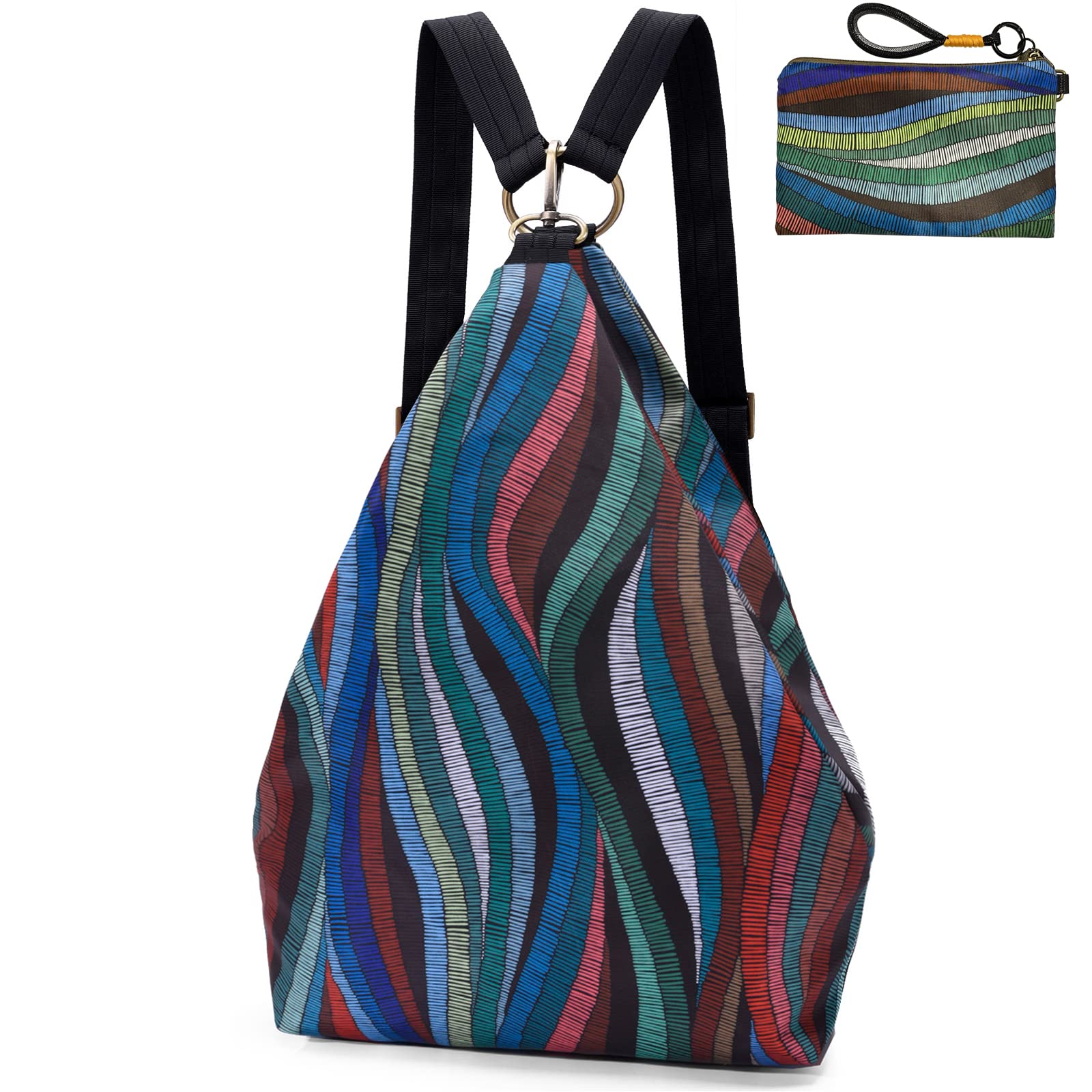 Black Butterfly Premium Backpack for Women, Bohemia Style Fashion Casual Daypack Backpack, Small Backpack Purse (68-multicolor Plus)