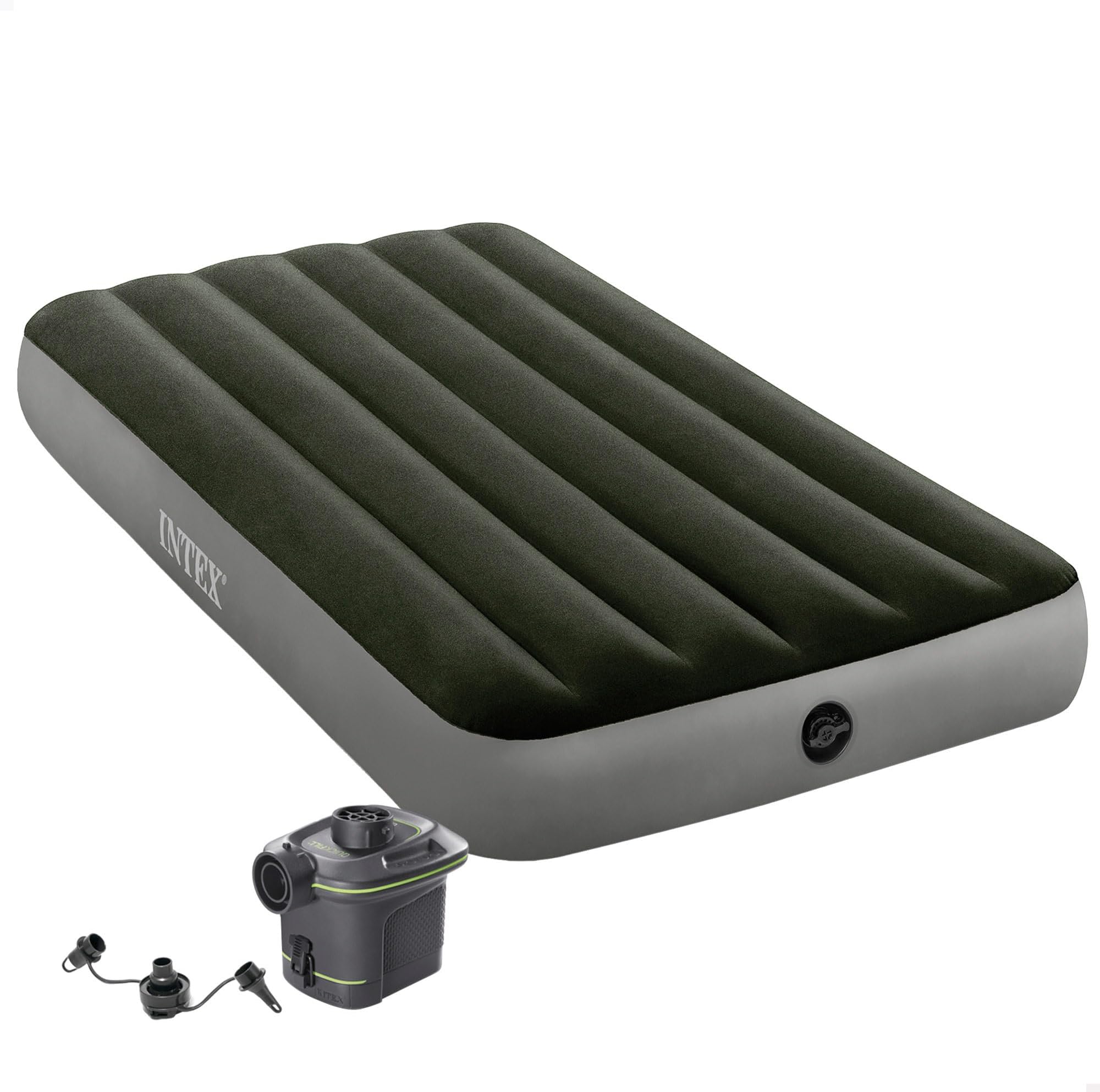 Matelas gonflable intex 2 places fibertech - Ameublement