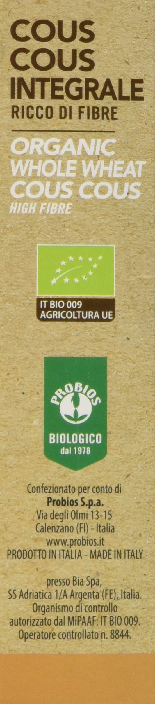 PROBIOS Cous Cous Cous Bio, 1 unidad (500 g).