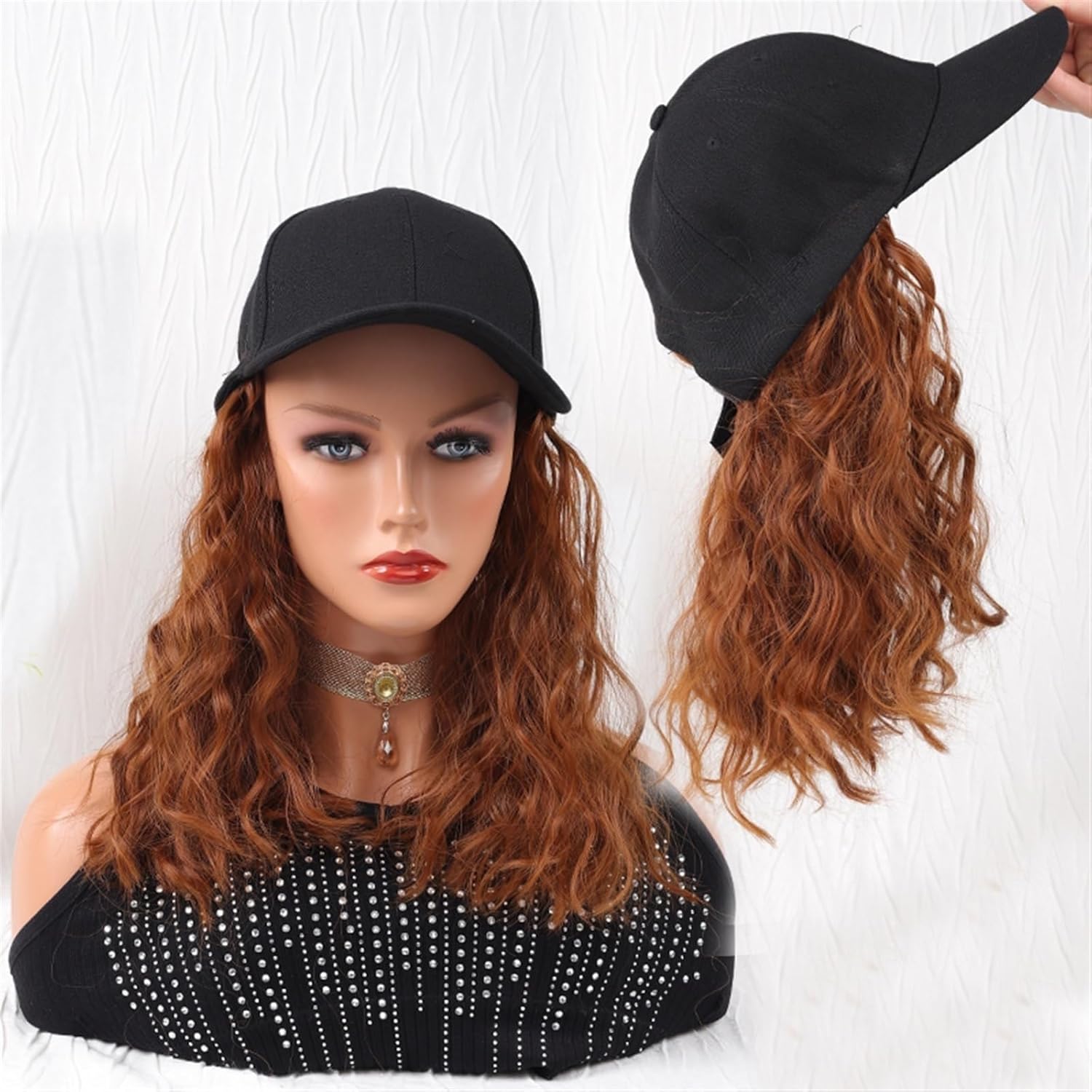 Women’s Baseball Cap With Hair Extensions Long Wavy Synthetic Hat Wig Baseball Cap with Hair Extensions Hat Wig Bone Light Blonde Connect Wig Adjustable for Women Hair Replacement Wigs ( Color : 6 ) Women’s Baseball Cap With Hair Extensions Long Wavy Synthetic Hat Wig Baseball Cap with Hair Extensions Hat Wig Bone Light Blonde Connect Wig Adjustable for Women Hair Replacement Wigs ( Color : 6 )