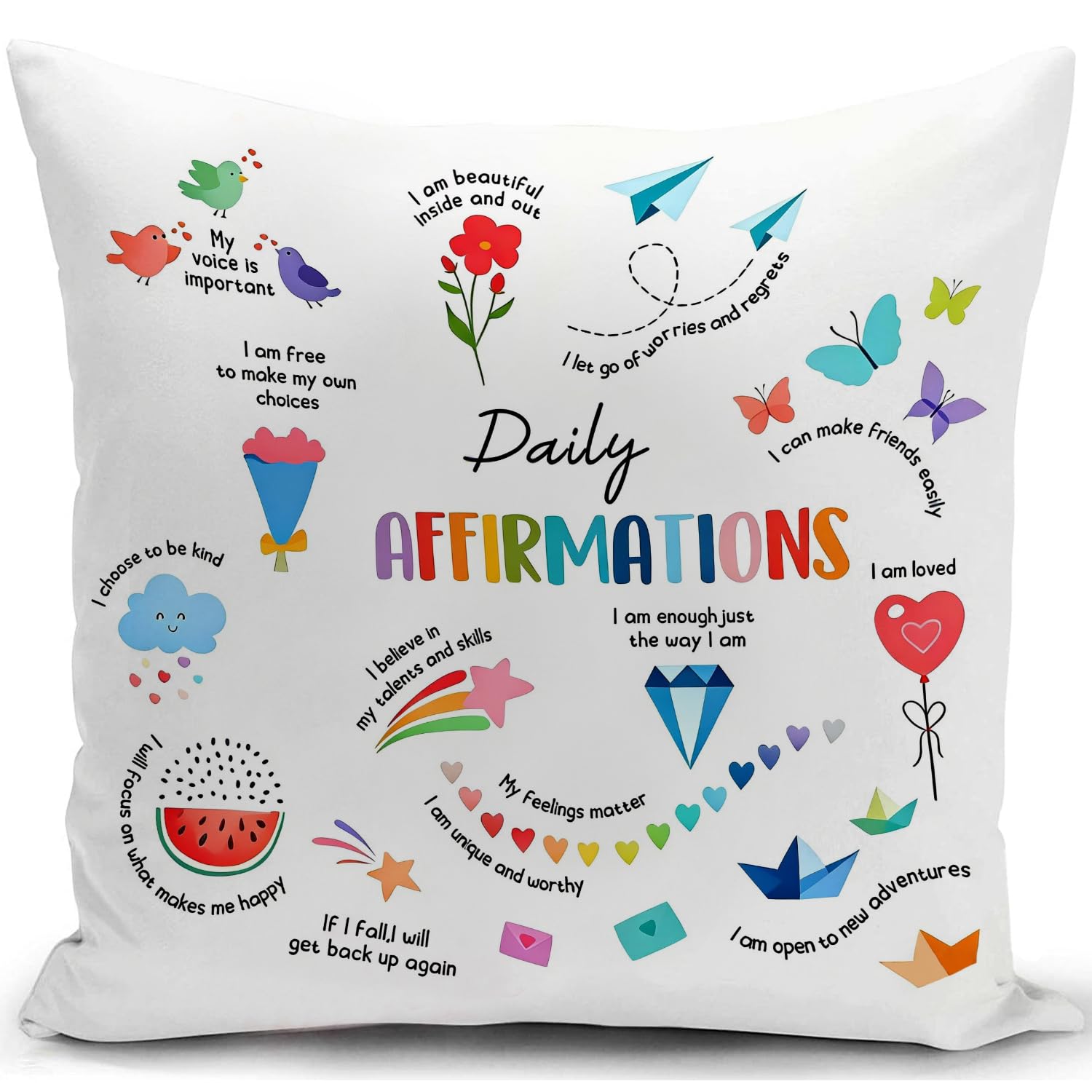 Cushion Covers Mental Health Awareness Gifts Sensory Room Must Haves Autism Equipment Psychology Therapist Teacher Gifts for Teens Kids Classroom School Office Decor Get Well Soon Gifts for Women