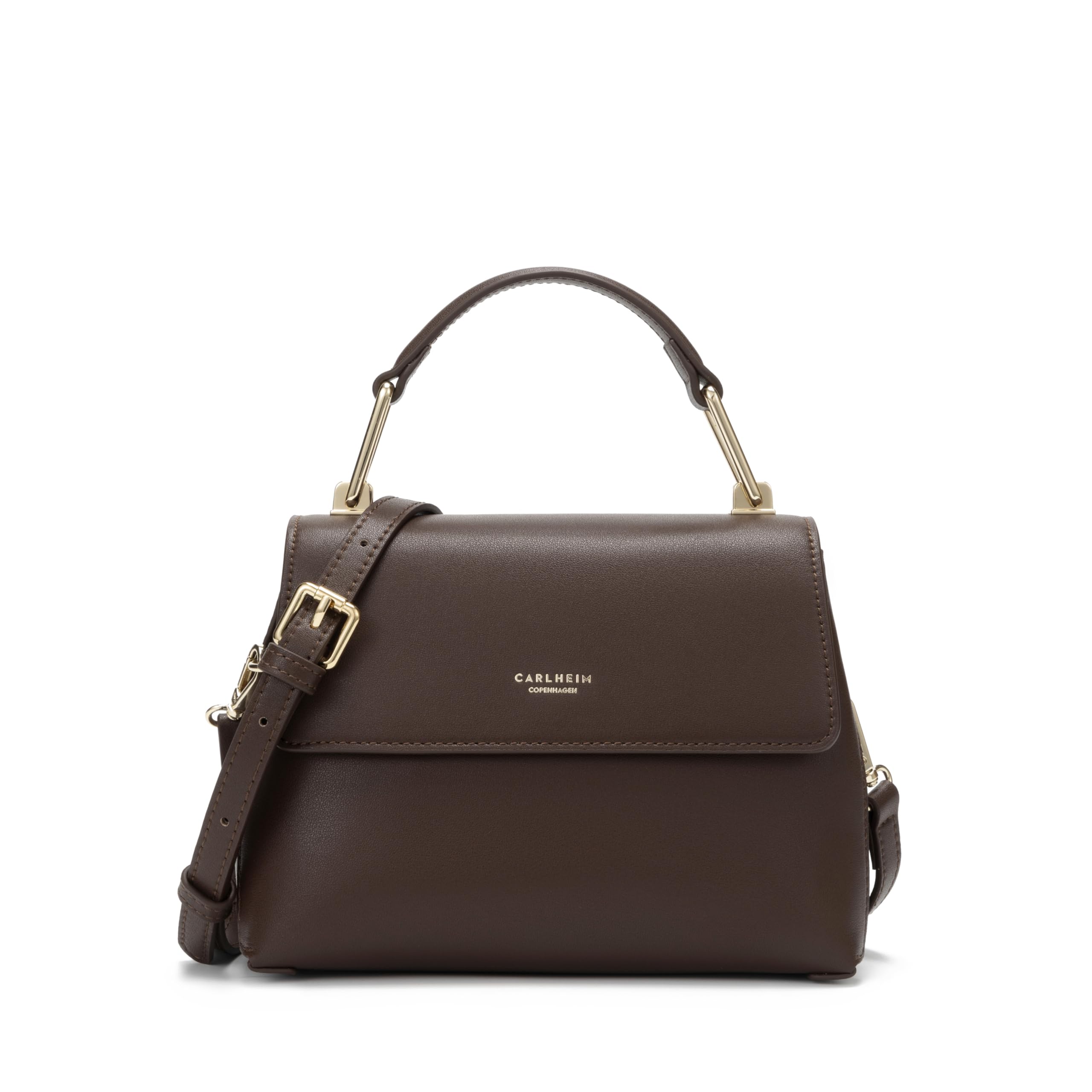 Carlheim, Gotland Genuine Leather Collection, Grace Genuine Leather Handbag (Brown), brown, Medium