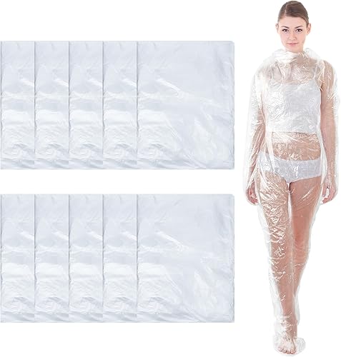 Xtinmee Envolturas corporales desechables PE Sauna traje de baño de plástico para sauna corporal envoltura para spa bañera hombres mujeres pérdida