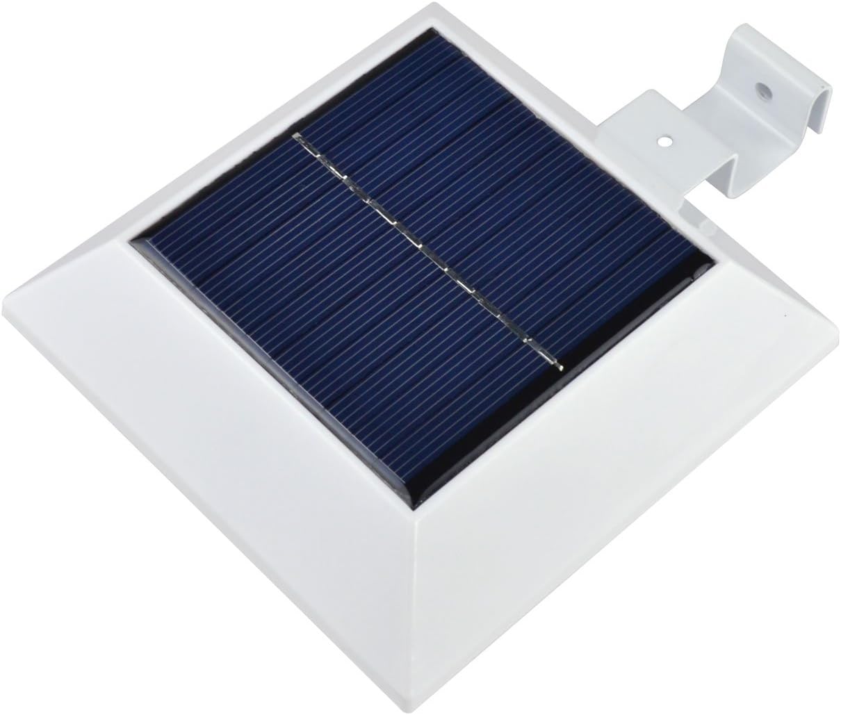 Solar Motion Sensor Light 4 LEDs Bulb White Light Energy Saving Wall Roof Fence Gutter Yard Outdoor Security Light [Energy Class A+++]