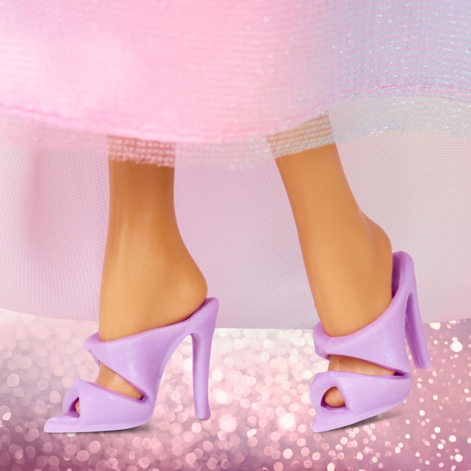 Barbie Signature Birthday Wishes Fashion Doll with Brown Hair in Dress with Pastel Rainbow Effect, Collectible Toy with Giftable Packaging