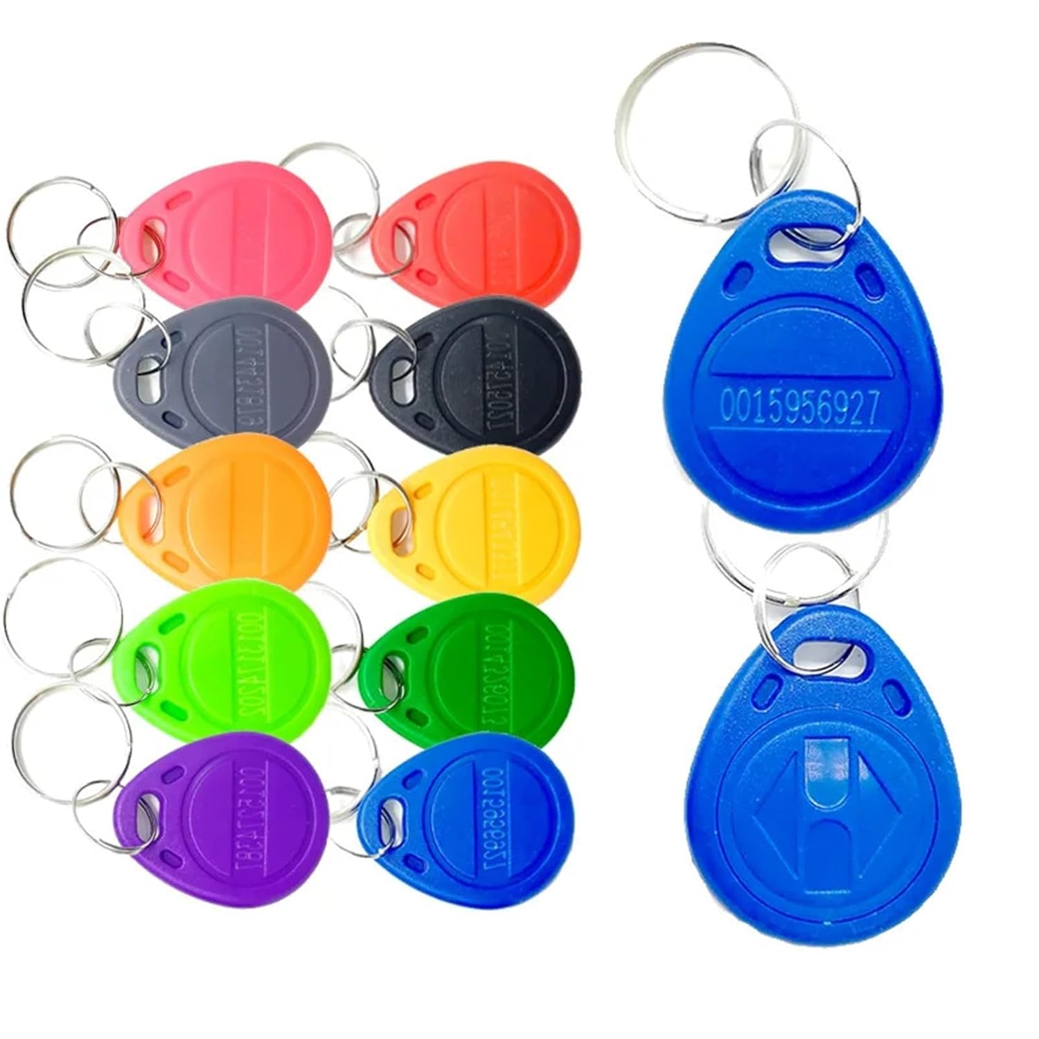 100pcs/lot RFID 125khz Tags TK4100 RFID Card Token Key RFID Tag Access Control Acceso Pulseira 8 Color Smart Card ID Keyfobs