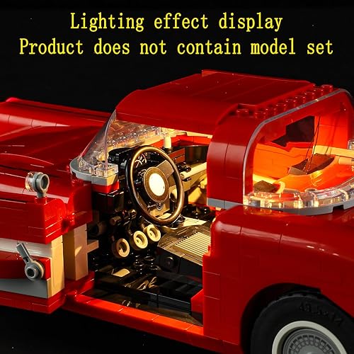 Miniatura 8 de Kit de luces LED compatible con Lego Corvette - Juego de iluminación para iconos 10321 (juego de modelos no incluidos)