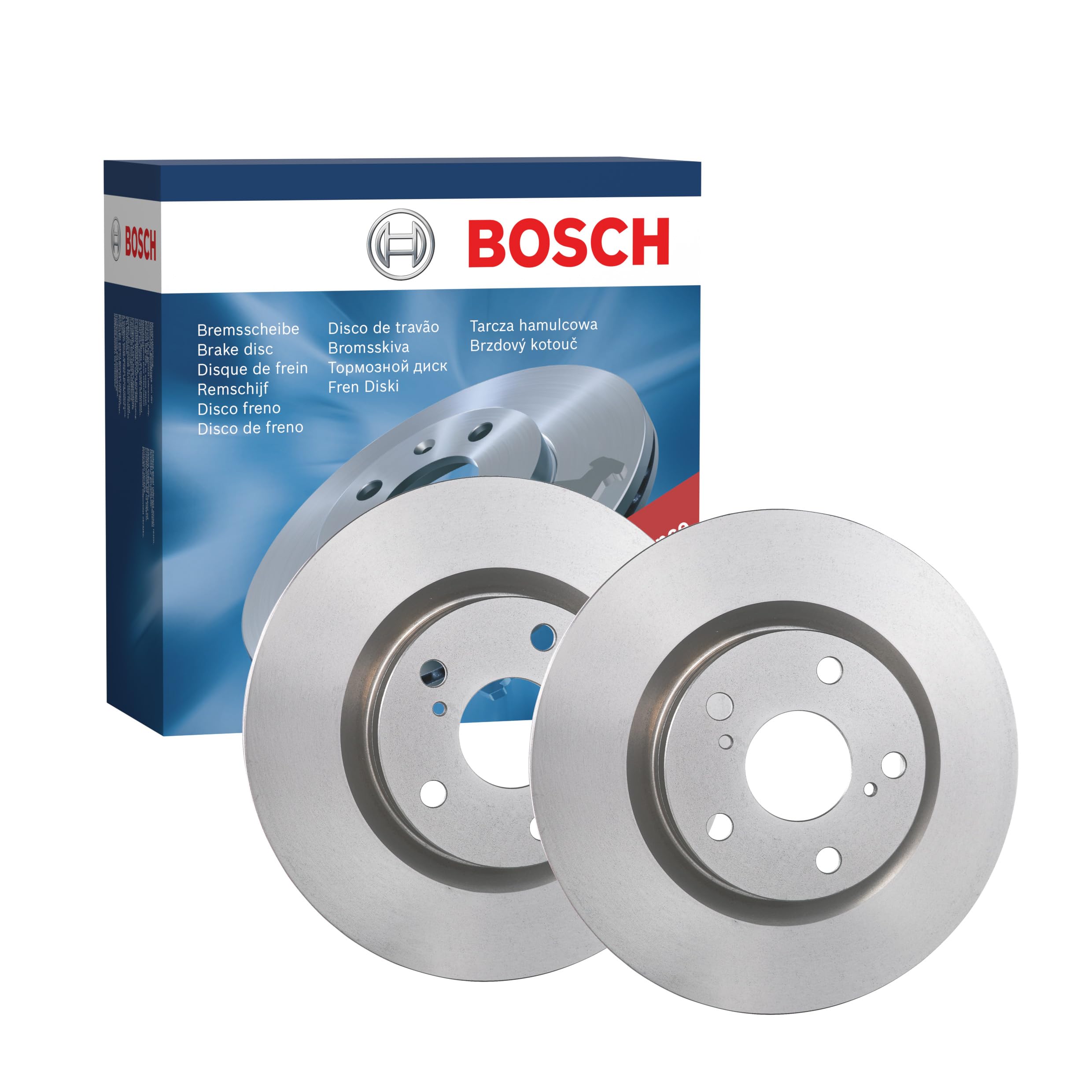 Juego de 2 Discos de Freno Bosch BD1598 - Discos Ventilados, Alto Contenido en Carbono, 296 mm - Eje Delantero - ECE-R90 - Refrigeración Mejorada, Menor Fatiga, Anticorrosión - 1 Juego de 2 Discos