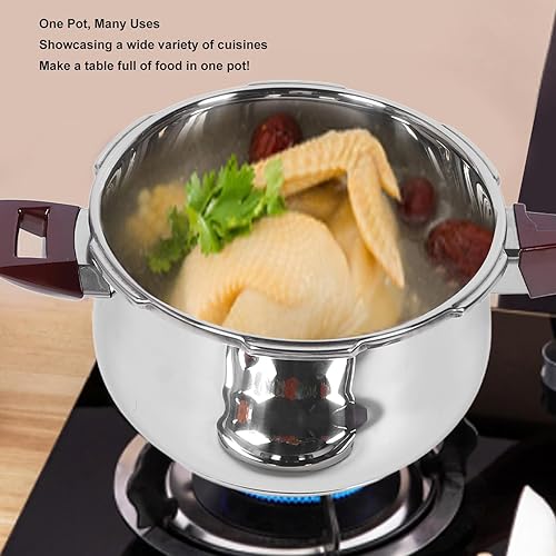 Miniatura 2 de Olla a presión de acero inoxidable 80KPA, olla a presión para utensilios de cocina, olla arrocera con dispositivos de válvula de seguridad,