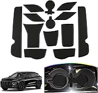 Vista 8 de SKTU Tapete con ranura para puerta de Chevy Trax 2024 2025 2026 para Chevrolet Trax 2024 2025 2026 (LS, 1RS, LT,2RS, ACTIV) 14 piezas