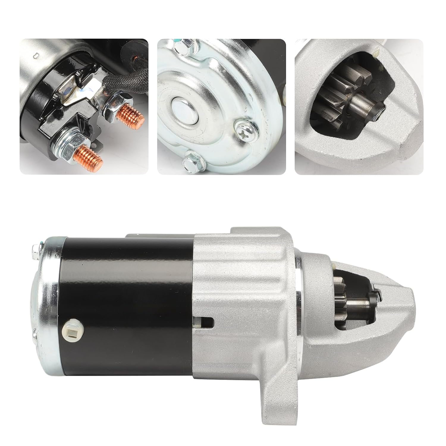 Starter Motor Fits for Dodge Dart 2013 2014 2015 2016 2.0L 2.4L 12V 1.4KW 10 Teeth Clockwise Replaces 410-48374 91-27-3551 41048374 91273551 056029681AA 56029681AA LRS04266