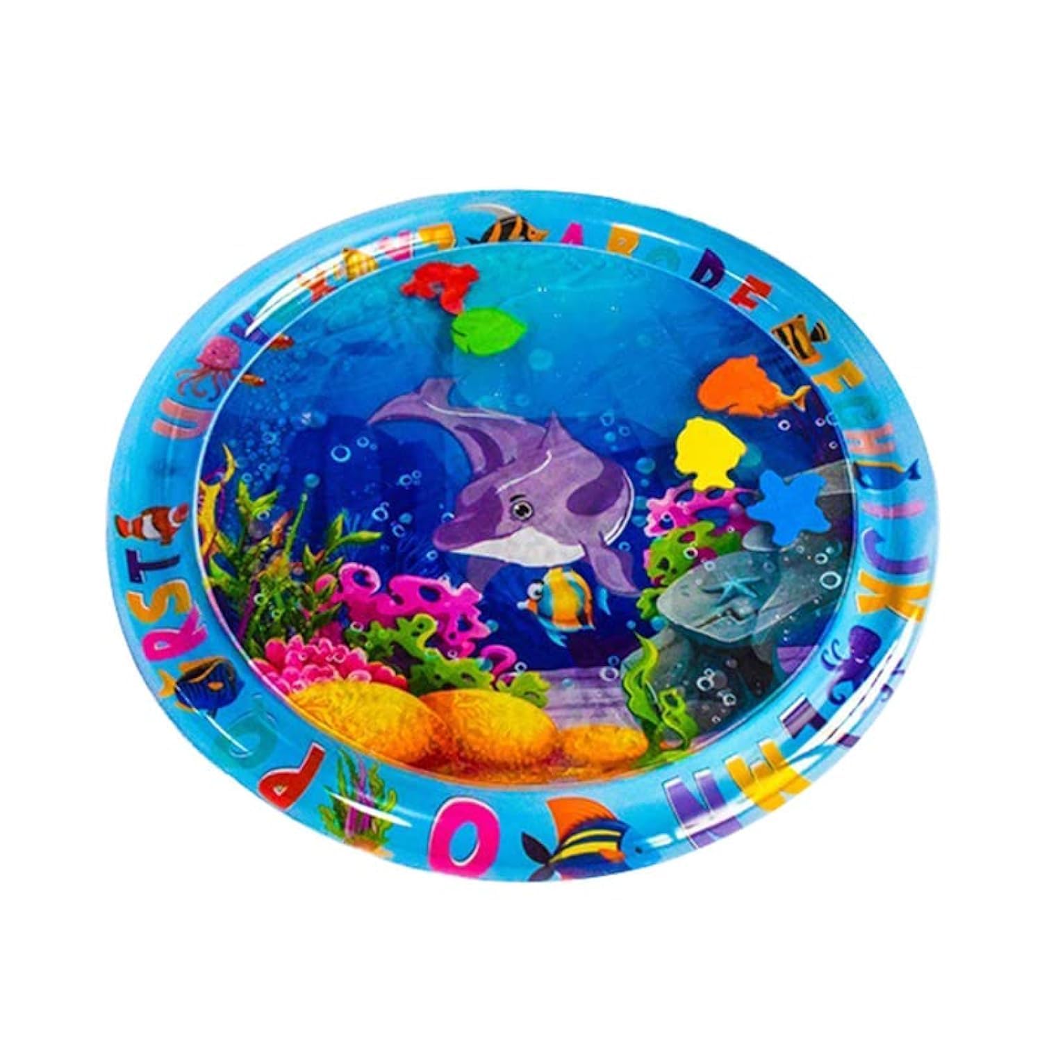 Factory Price Water Playmate for kids Round Shape, Smooth and anti-Slippery with floating objects, Cool Vibrant color with Water Filled playmates for babies