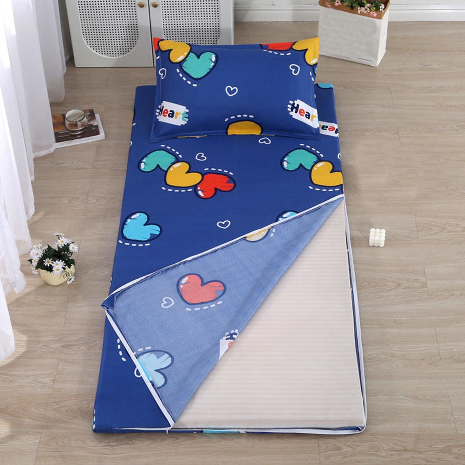 E,90x200cm,LDLCYCN Futon Floor Mattress Cover with Zipper Traditional Dustproof Floor Futon Mattress Protector Japanese Tatami Mattress Protective Cover Soft Comfort Sleeping Mat Cover