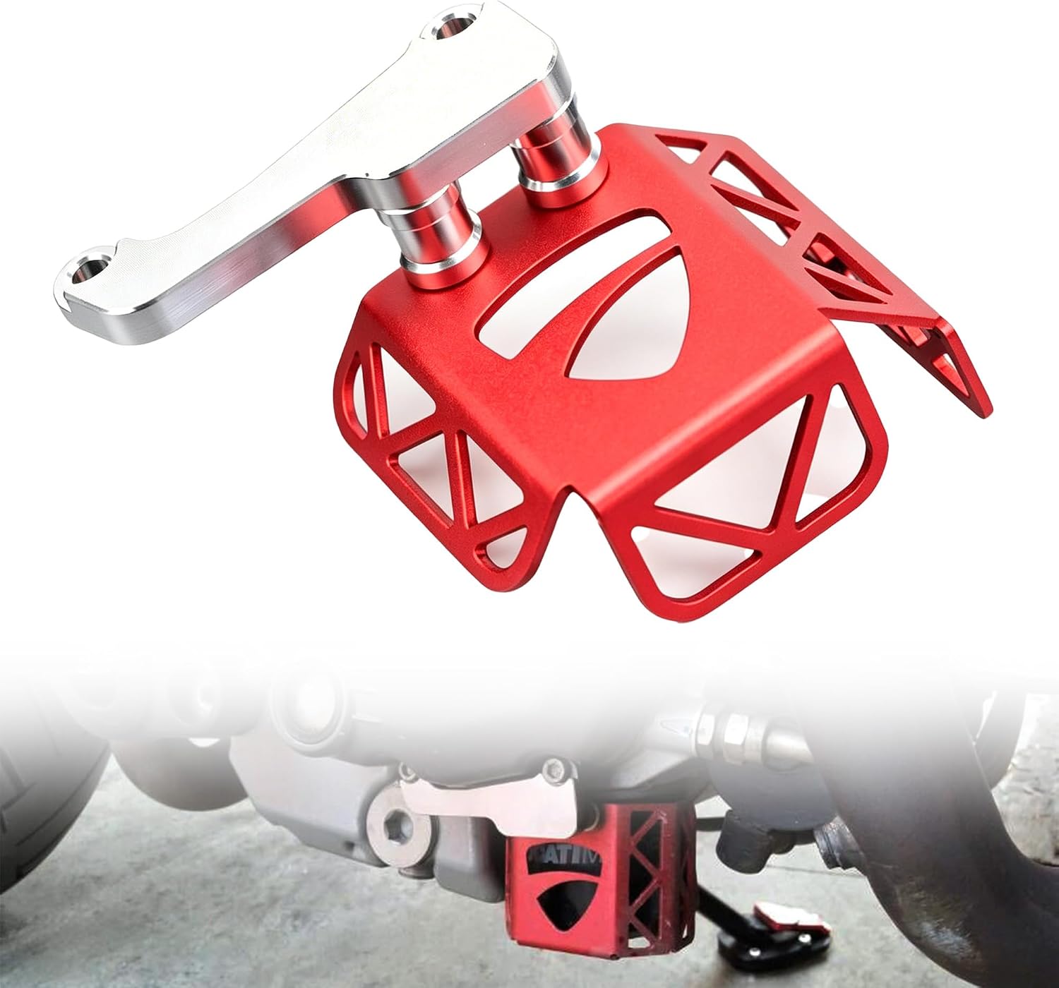 Oil Filter Guard Protector Compatible with Monster 659 (2013-2015),Monster 696(208-2014) Monster 796 (2010-2015), CNC Aluminum Engine Oil Filter Cover Shield, Crash Protection Accessory (Silver)