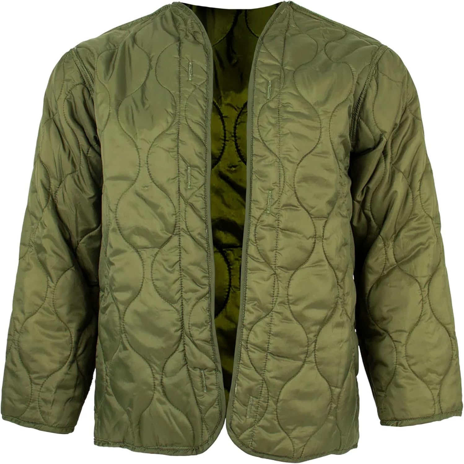 FOX OUTDOOR PRODUCTS Men's M-65 Field Jacket Liner - Quilted Nylon Insulated Liner for Classic Field Coat with Warm Fiberfill