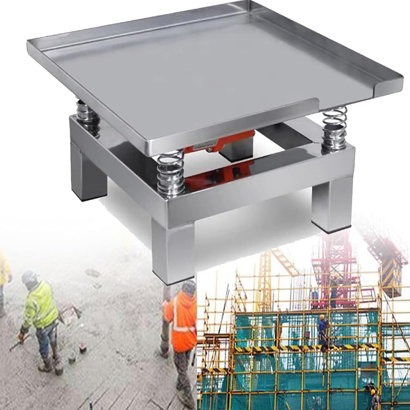 35x35 cm/50x50 cm Centimetri Tavolo Vibrante Calcestruzzo Banco di Prova di Vibrazione Banco di Prova Blocco Piattaforma di Vibrazione Mini Tavolo di Vibrazione in Acciaio Inox,220V-50*50*25cm