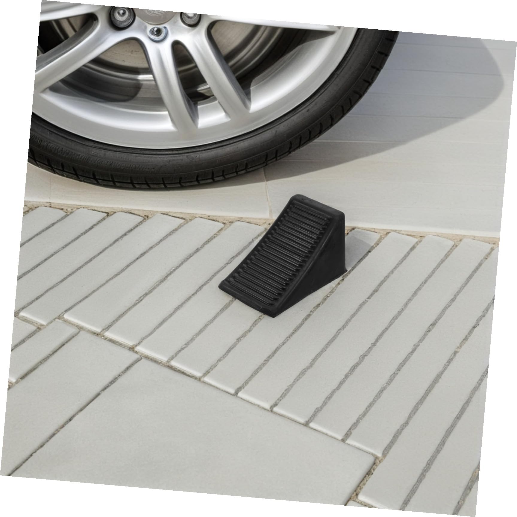 Abaodam 2 Calzos De Goma Para Neumáticos Bloques De Rueda Para Coches Bloques De Aparcamiento Topes De Rueda Topes De Aparcamiento Resistentes