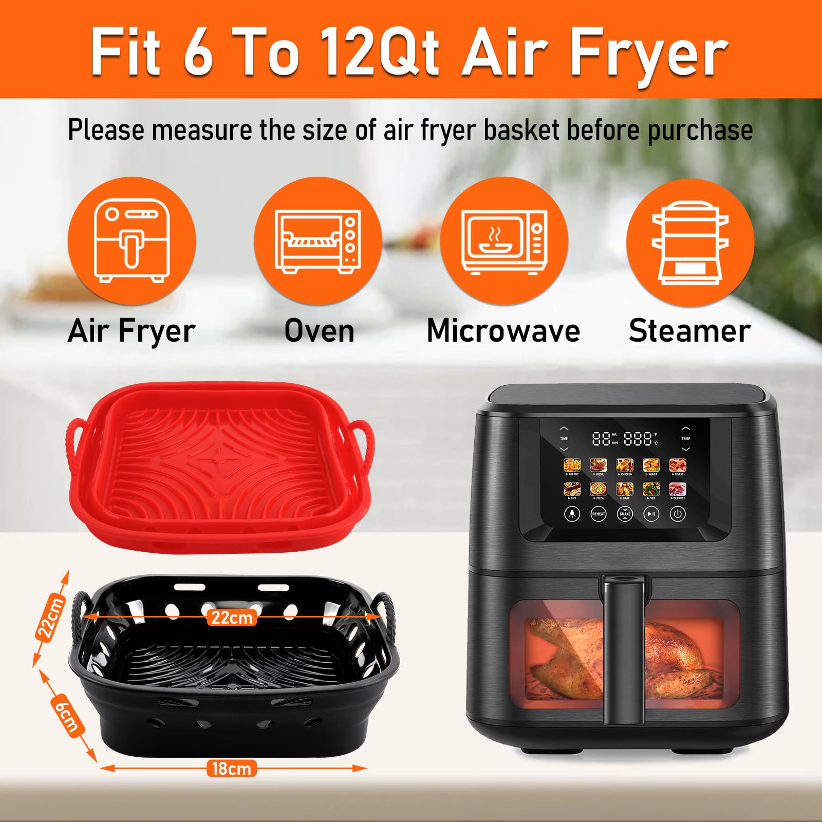 Kit Accessoires Air Fryer 12 Pièces Aigostar : Faites Tout Cuire !