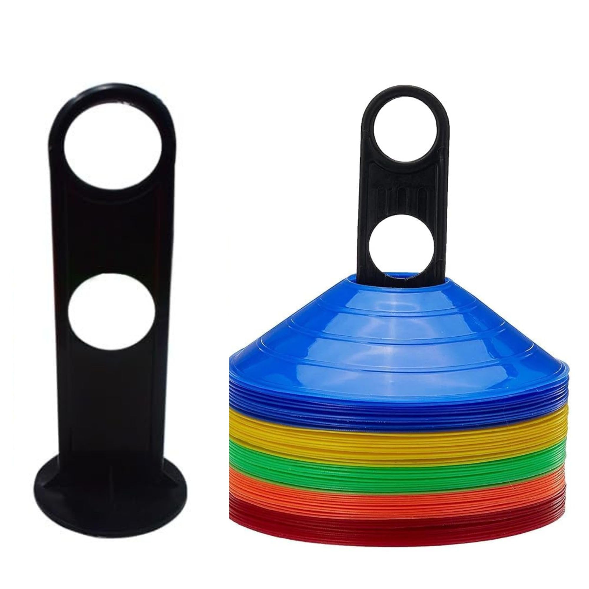 Agility Soccer Cones for Training – Set of 20 Field Marker Cones with Stand for Football, Kids, Speed & Sports Drills – Durable Plastic Cones for Indoor Outdoor Agility Training-image-15