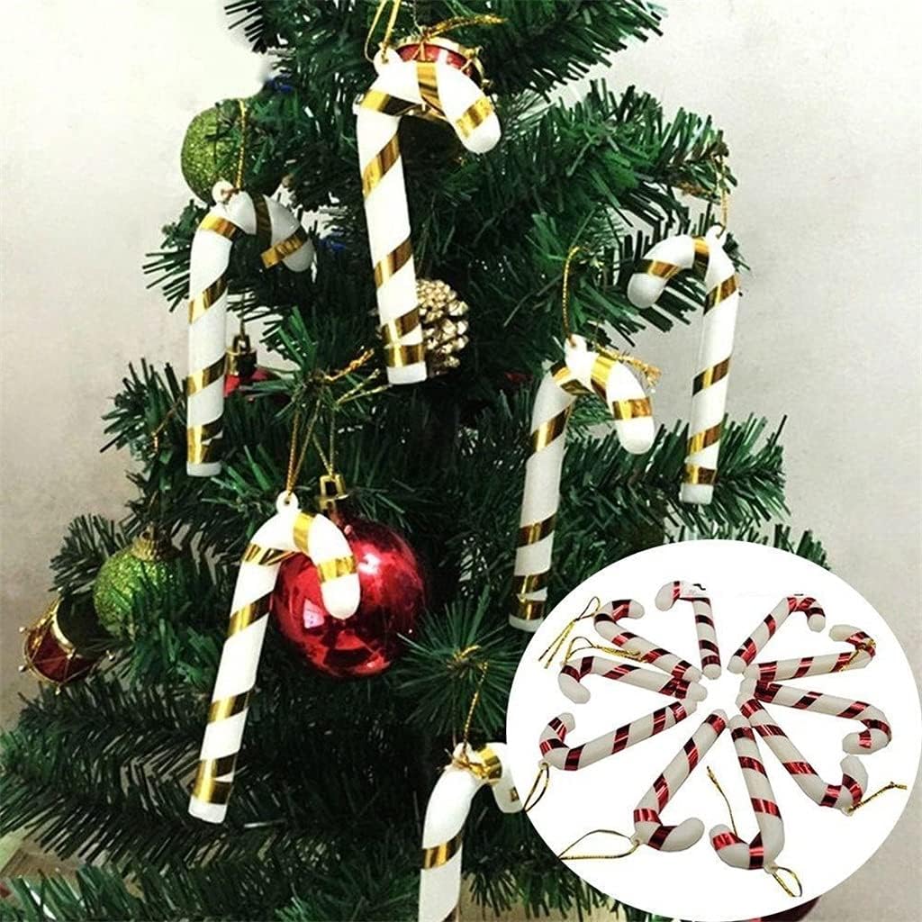 12pcs Candy Cane Xmas Tree Hanging Ornaments Home Party Decoration Home Decor Christmas (Color : A, Size : 7.5cm) (C 7.5cm)