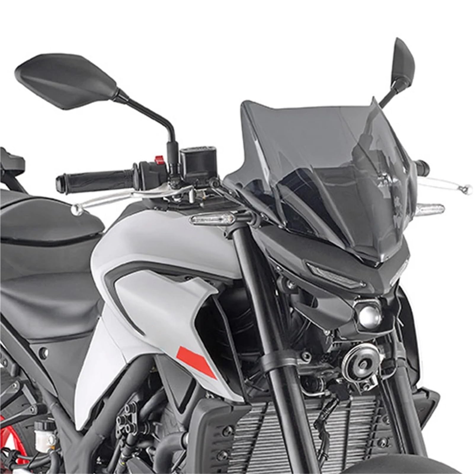 Przednia szyba motocyklowa Pasuje do motocykla YAMAHA MT-03 MT-25 MT03 MT25 2020-2025, osłona przedniej szyby, deflektor(Dark gray)