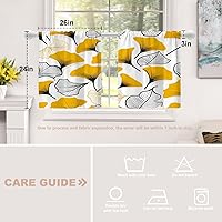 Vista 41 de Shrahala Ethnic Geometric Tribal Kitchen Valances Half Window Curtain, Native American Navajo Tribal Design Print Kitchen Valance for Window Ink