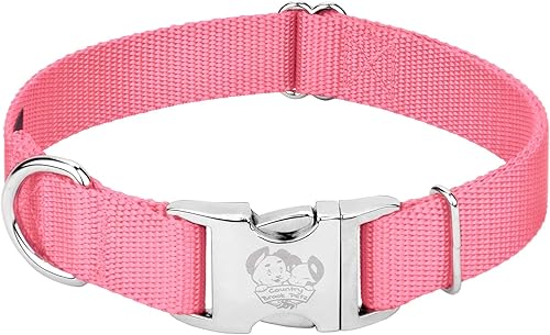 Miniatura 6 de Country Brook Petz  Collar de nailon premium para perro con hebilla de metal  Vibrante selección de 25 colores, Rosado