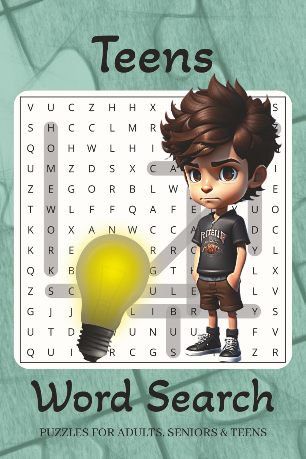 Teens Word Search Puzzle Book: A Fun Puzzle Activity Book for Teens and Adults to Boost Brain Power & Learn Fascinating Facts