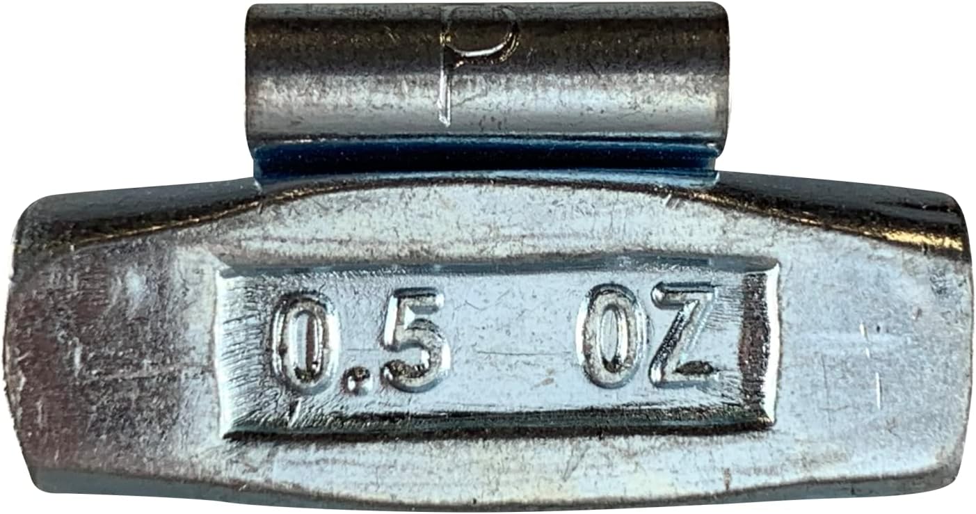 25 Pieces Fe Clip ON Wheel Weights 0.50 (1/2) Oz. P Type
