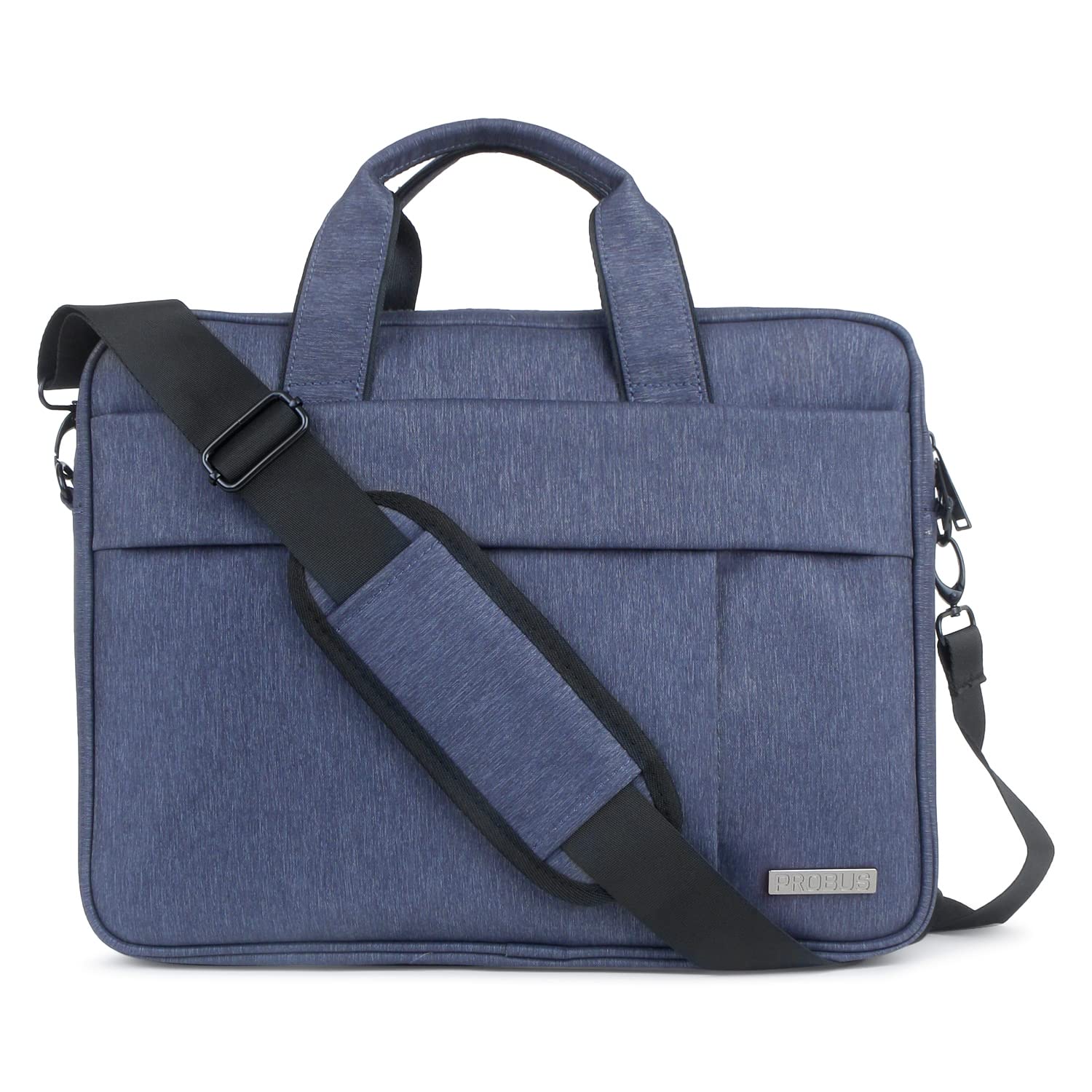Probus Premium Collection Polyester Laptop Messenger Bag Sleeve Case Cover |Briefcase Bag compatible with MacBook Up to 14", with adjustable strap - Blue (B0BF5Q87MH) Amazon Price History, Amazon Price Tracker
