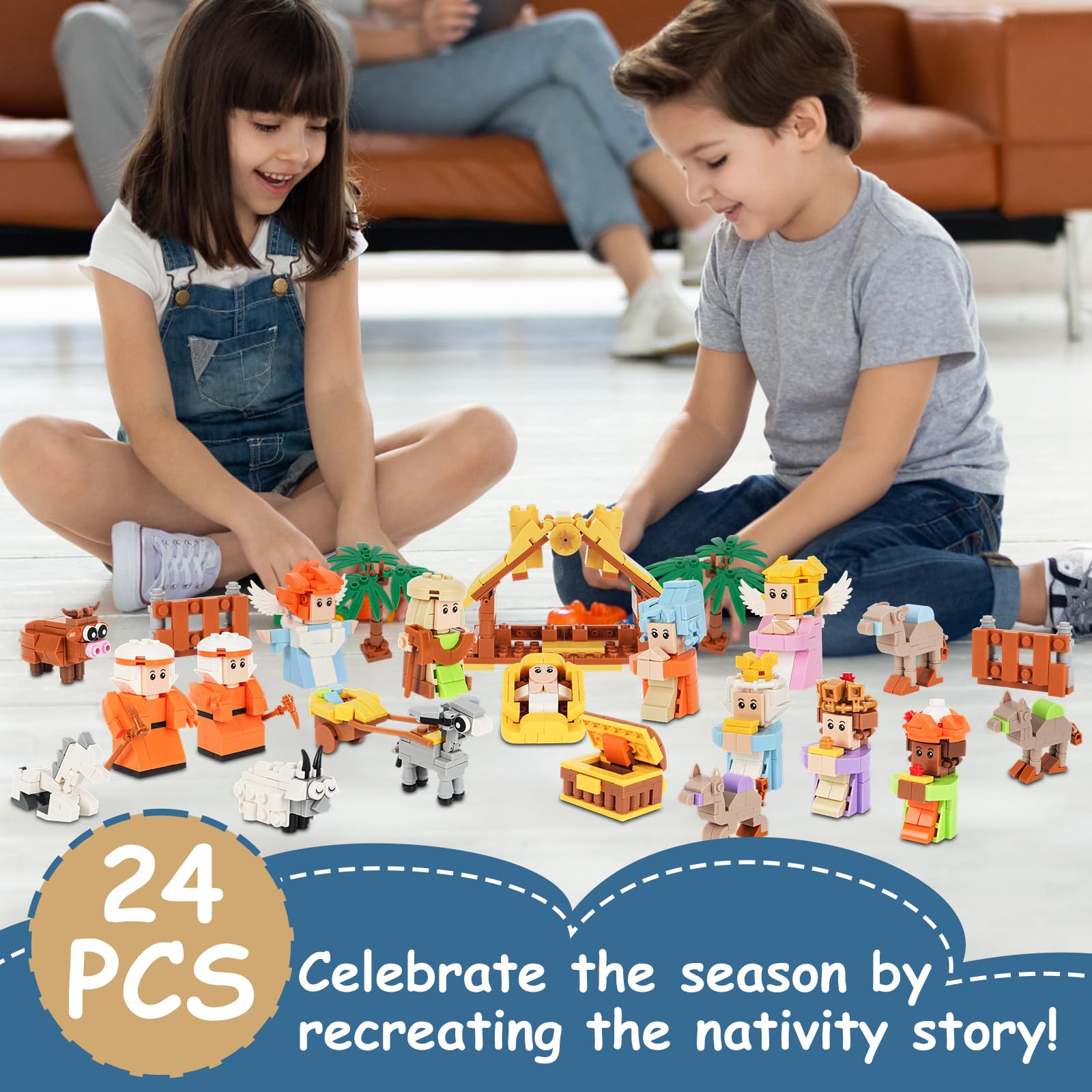 Snapklik.com : Nativity Advent Calendar 2025 For Kids - 24 Days ...