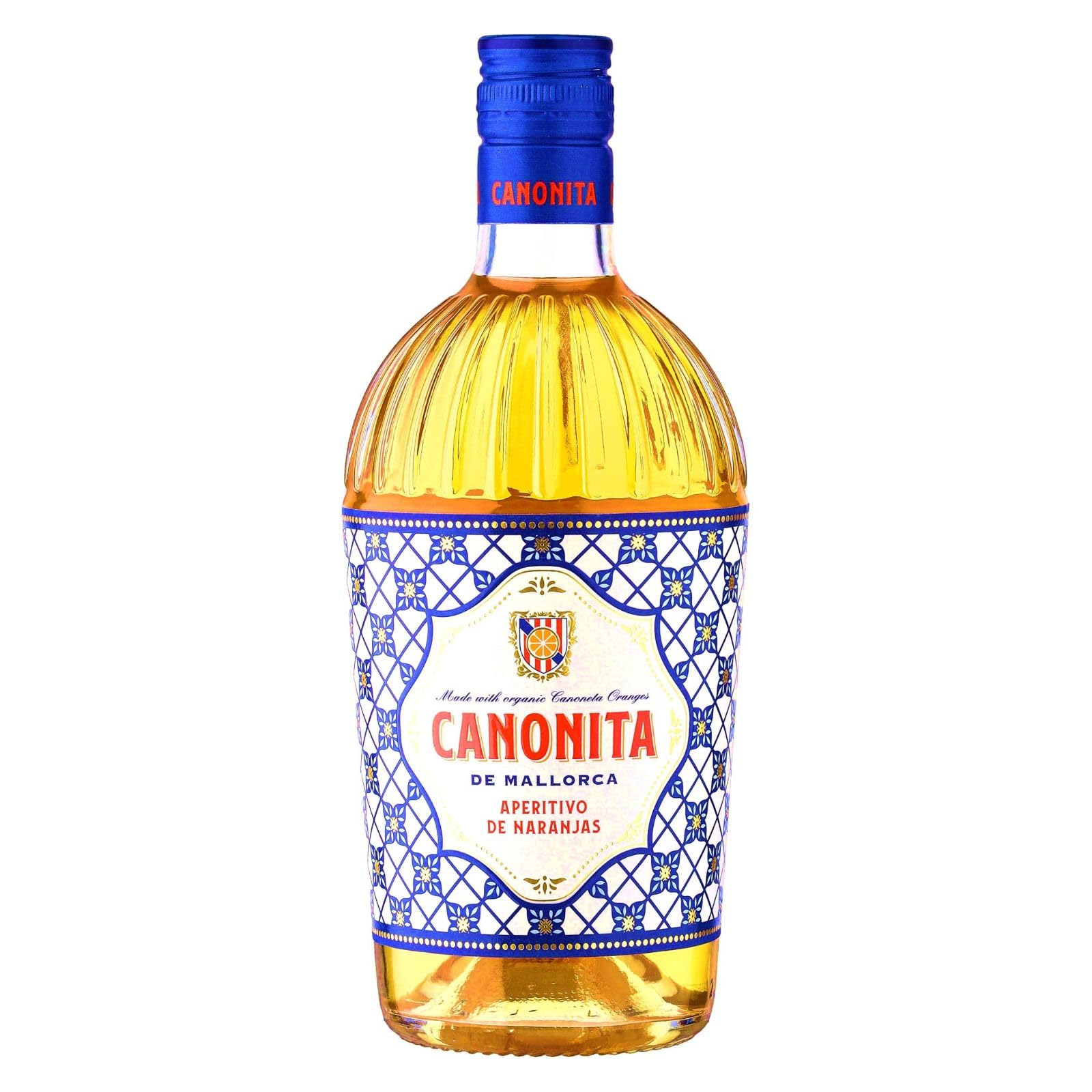 Canonita Aperitivo de Naranjas (1x 0,75l) – Einzigartiger Orangen-Likör aus Mallorca mit 18 % vol. Alkohol