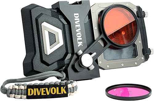 DIVEVOLK SeaTouch 4 MAX Plus Kit de filtro para iPhone 1212 Pro12 Pro Max1313 Pro13 Pro Max1414 Pro14 Pro Max1515 Pro16Pro16Pro Max