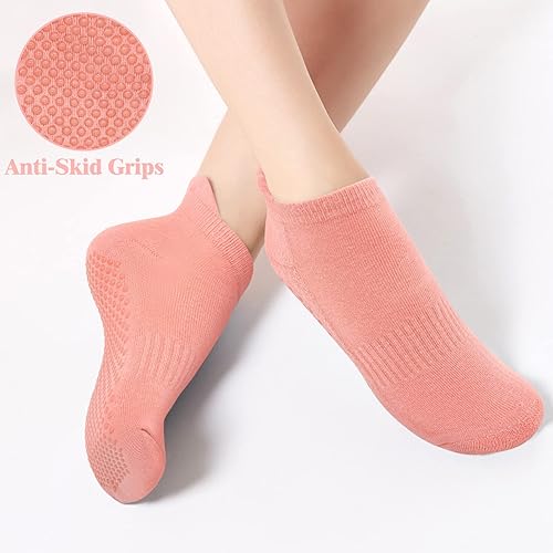 Miniatura 3 de Calcetines de agarre para mujer, calcetines antideslizantes de pilates, calcetines de yoga con agarres para mujeres, calcetines de hospital,