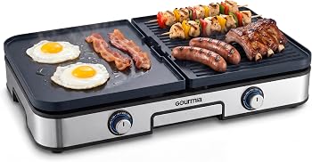 Gourmia 3-in-1 Dual-Zone Indoor Grill and Griddle